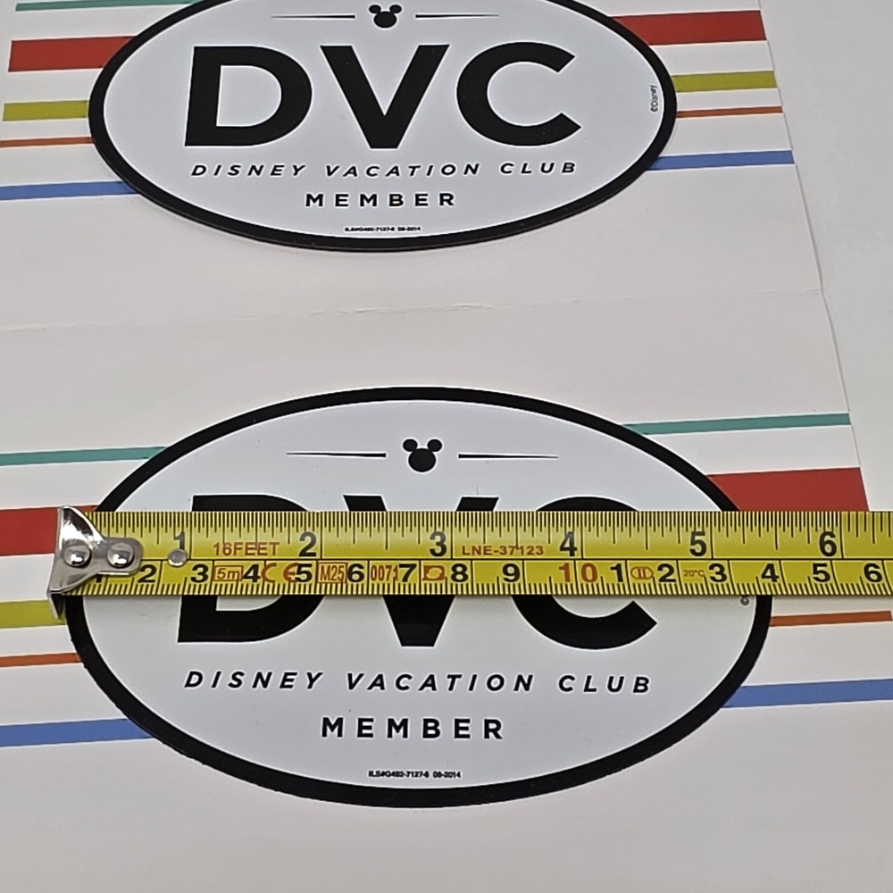Lot of 2 New Disney Vacation Club DVC Member Authentic Oval Magnets Mickey Head - Picture 8 of 8